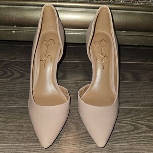 Jessica Simpson Lovvey high heel Elko Nubuck women's shoes sz 7